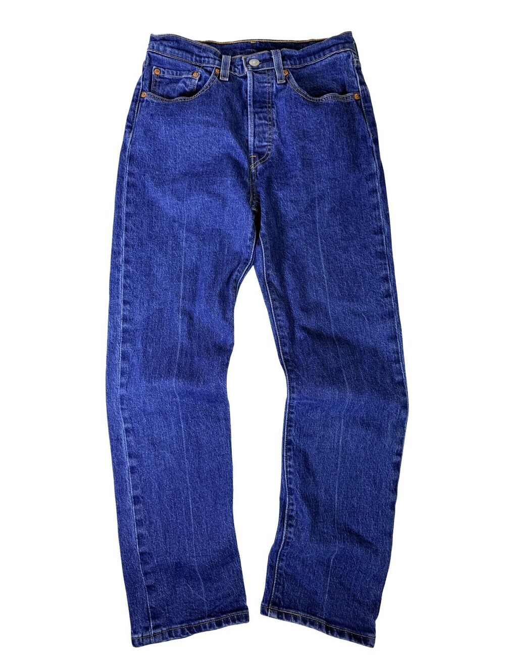 Levi's 501 Original Jeans W26 L28 Button Fly Dark Wash Straight Leg
